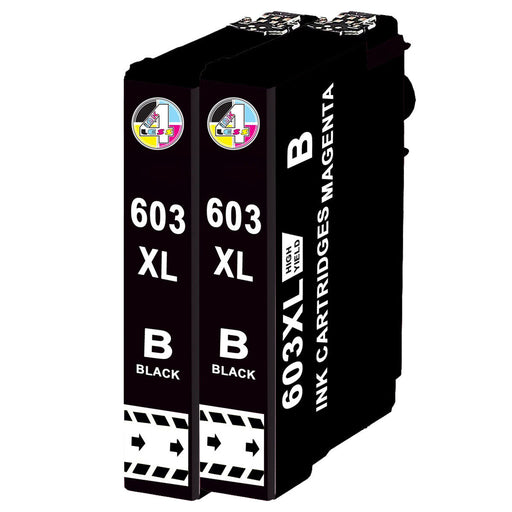 Compatible Epson 603XL High Capacity Ink Cartridge - 2 x Black