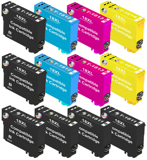 Compatible Epson 18XL High Capacity Ink Cartridge - Multipack (2 Set, 4 Black)