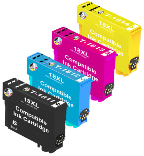 Compatible Epson 18XL High Capacity Ink Cartridge - Multipack (Pack of 4)