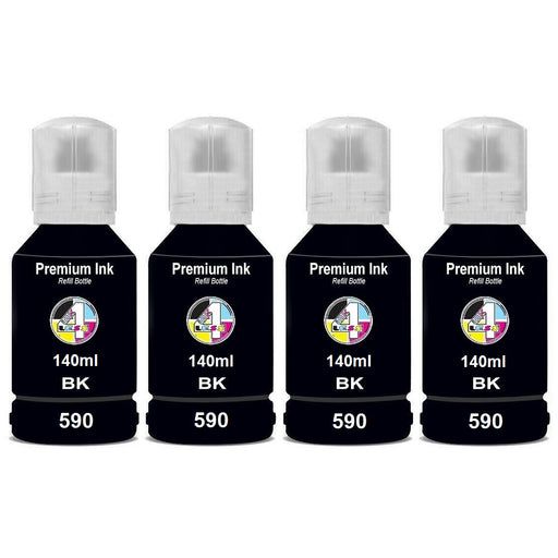 Compatible Canon Pixma 590 Black Ink Cartridge Pack of 4