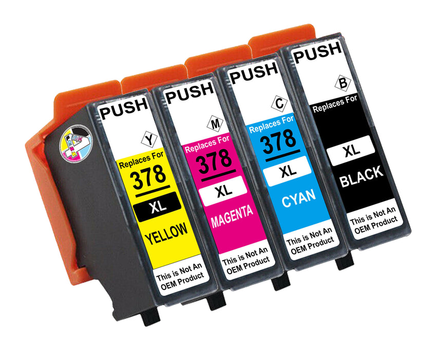 Compatible Epson 378XL High Capacity Ink Cartridge - Multipack (Pack of 4)