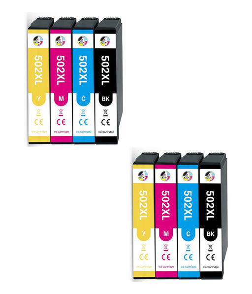 Compatible Epson 502XL High Capacity Ink Cartridge - Multipack (Pack of 8)