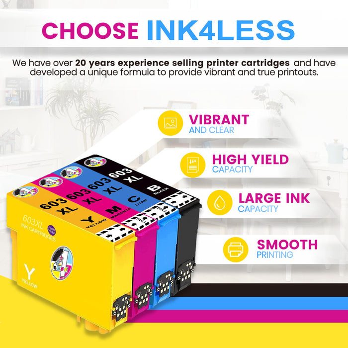 Compatible Epson 603XL High Capacity Ink Cartridge - Cyan