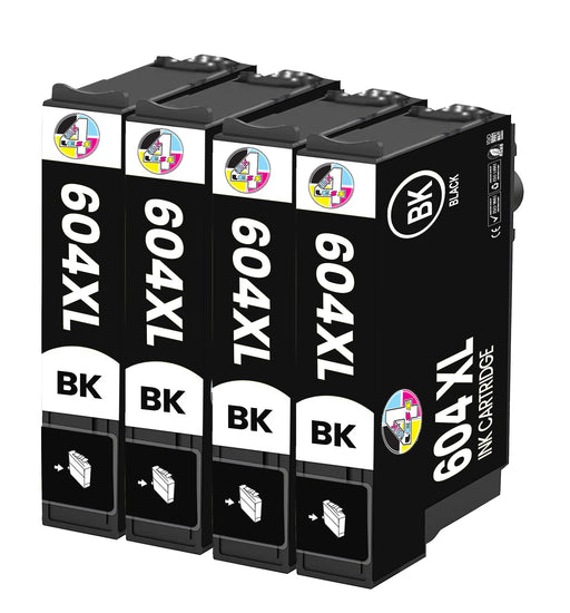 Compatible Epson 604XL High Capacity Ink Cartridge - 4 Black