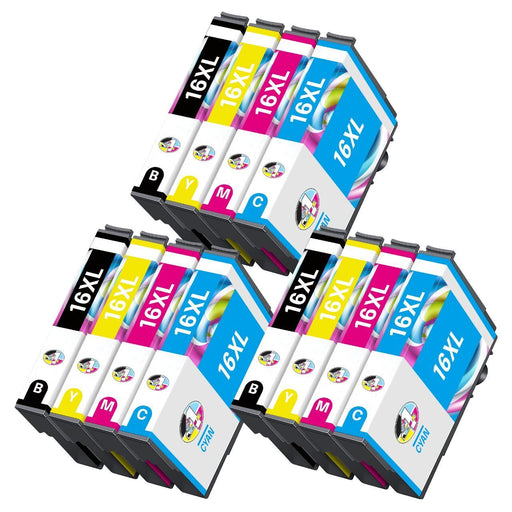 Compatible Epson 16XL High Capacity Ink Cartridge - 12 Pack (3 Sets)