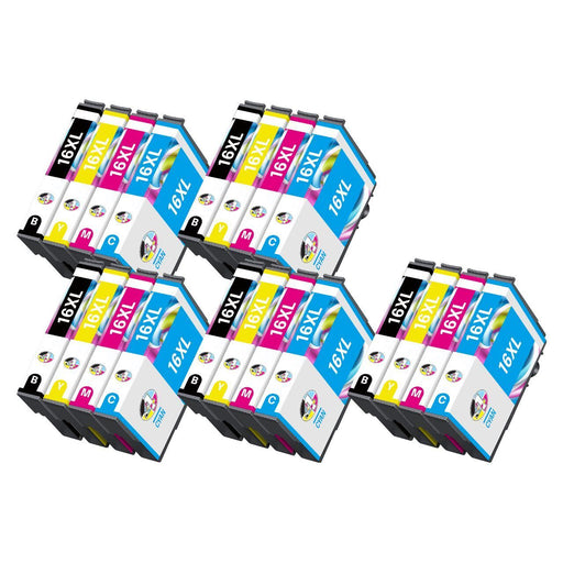 Compatible Epson 16XL High Capacity Ink Cartridge - 20 Pack (5 Sets)