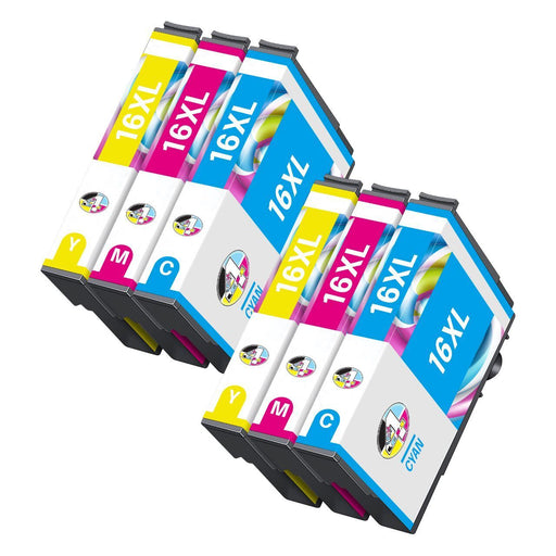 Compatible Epson 16XL High Capacity Ink Cartridge - 2 Cyan 2 Magenta 2 Yellow