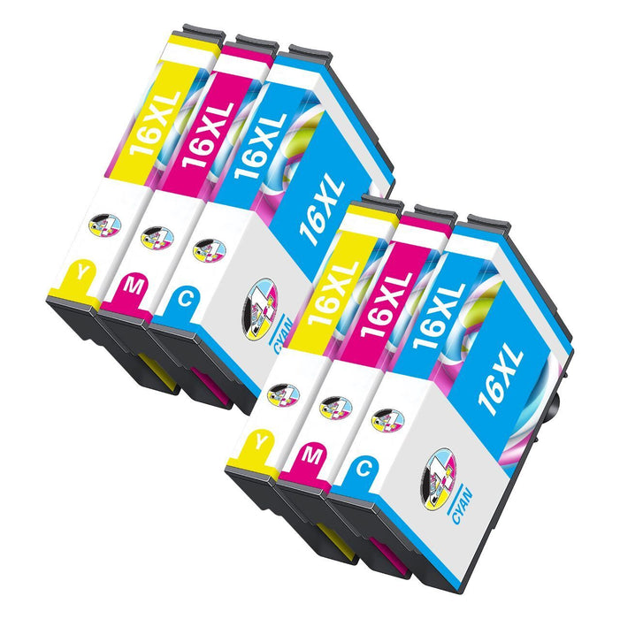 Compatible Epson 16XL High Capacity Ink Cartridge - 2 Cyan 2 Magenta 2 Yellow
