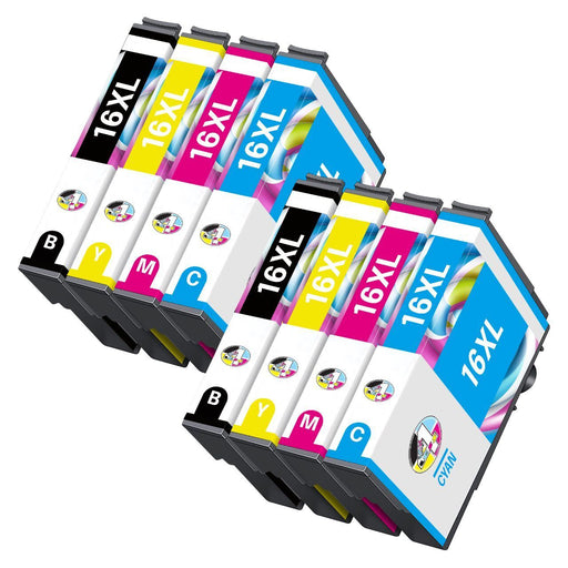 Compatible Epson 16XL High Capacity Ink Cartridge - 8 Pack (2 Sets)