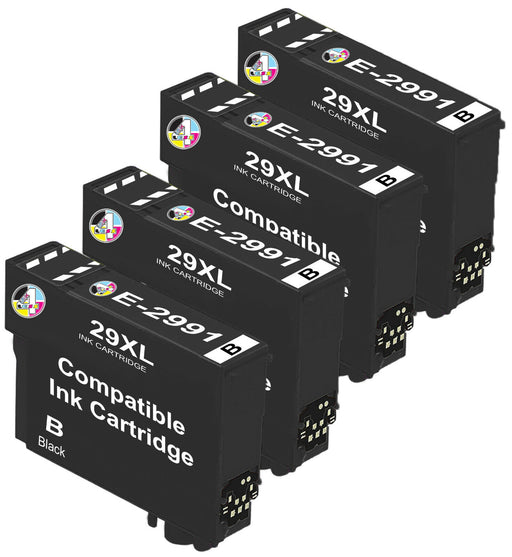 Compatible Epson 29XL High Capacity Ink Cartridge - Multipack ( 4 Black )
