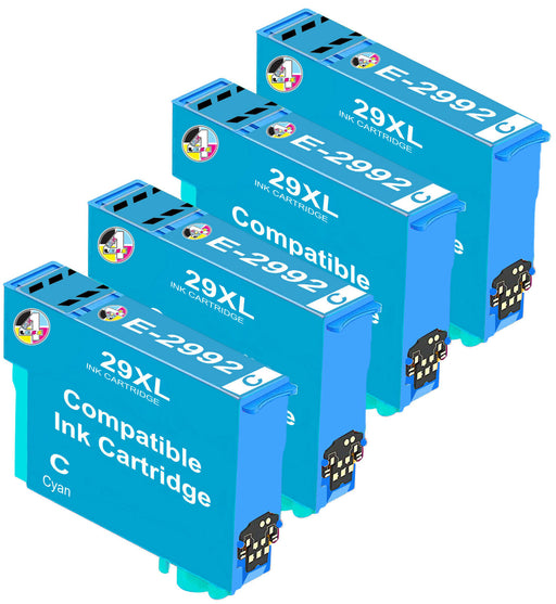 Compatible Epson 29XL High Capacity Ink Cartridge - Multipack ( 4 Cyan )