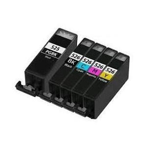 Compatible Canon PGI-525 / CLI-526 High Capacity Ink Cartridge - Multipack (Pack of 4)