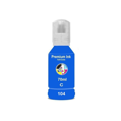 Compatible Epson EcoTank 104 Cyan High Capacity Ink Cartridge - x 1
