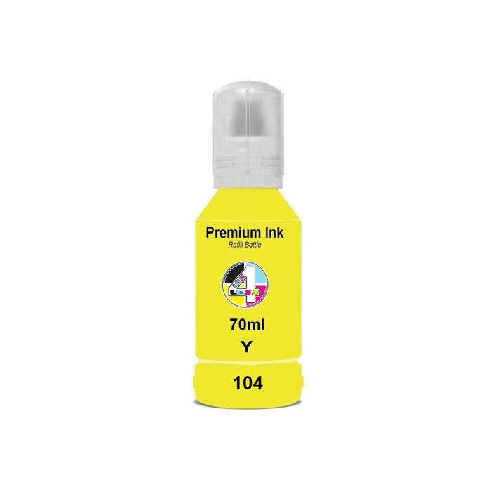 Compatible Epson EcoTank 104 Yellow High Capacity Ink Cartridge - x 1