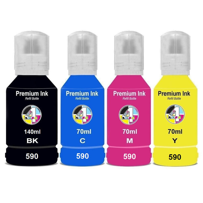 Compatible Canon Pixma 590 Multipack High Capacity Ink Cartridges Pack of 4 - 1 Set